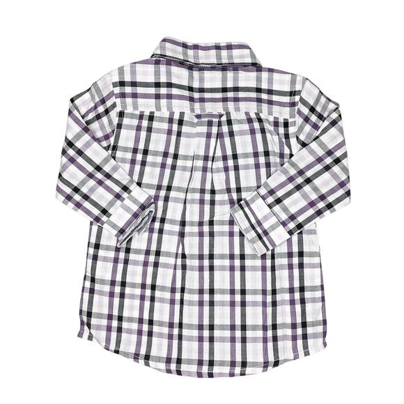 NWT Rugged Butts Checkered Long Sleeve Button Down Size 6-12 Months - Picture 4 of 5